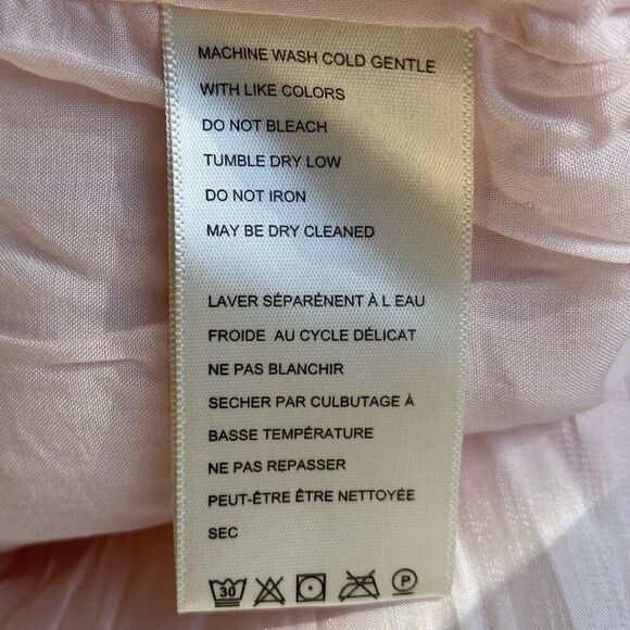 Free People Daisy Ballet Pink Satin Strapless Mini Dress NWT Size Extra Large - Picture 7 of 7